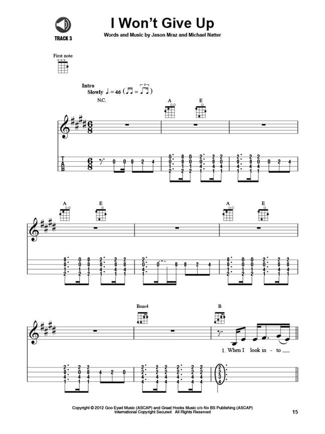 Ukulele PlayAlong Volume 31 Jason Mraz Jason Mraz Partition