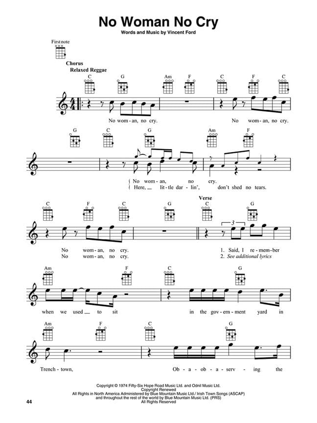 Bob Marley Is This Love Paroles Bob Marley For Ukulele - Bob Marley - Partition - laflutedepan.com