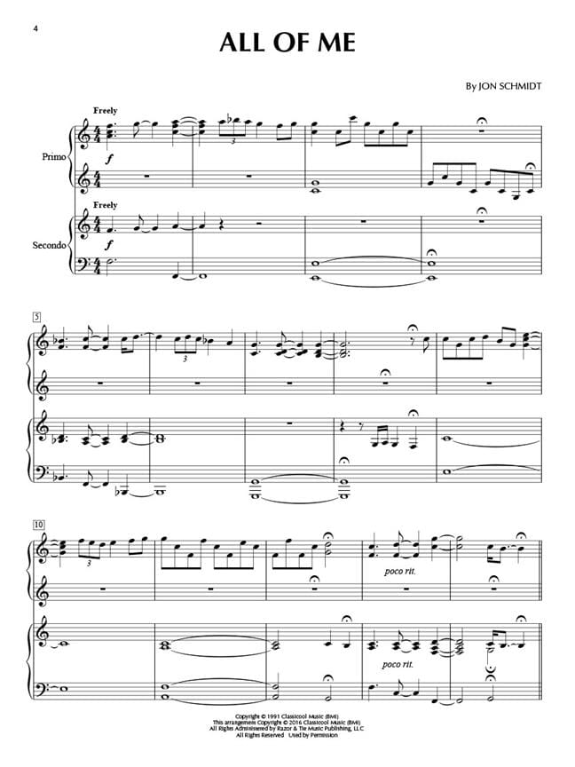 River Flows in You and Other Songs Arranged for Piano Duet - Partition