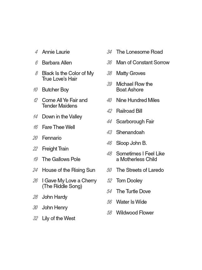 30 Easy Folk Guitar Solos Traditionnels Partition