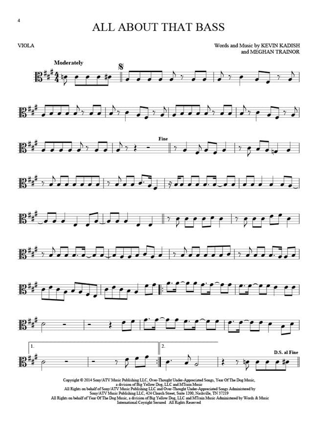 101 Hit Songs For Viola Partition Alto Laflutedepan Com