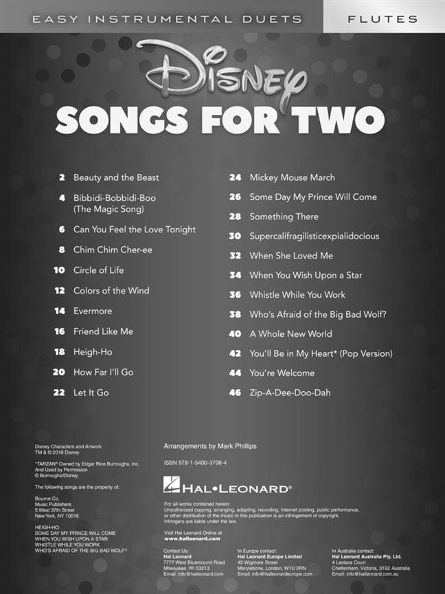 Disney Disney Songs For Two Flutes Partition Di Arezzo Com Disney Disney Songs For Two Flutes Partition Di Arezzo Com