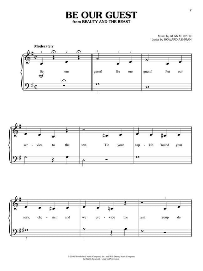 DISNEY - Sequential Disney Piano Songs - Easy Piano - Partition - di