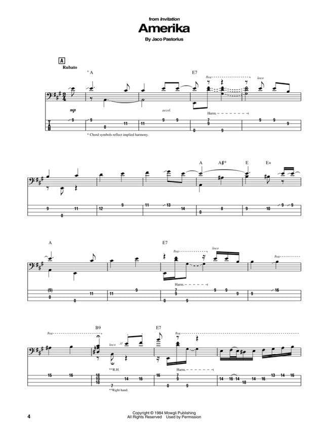 the chicken jaco pastorius play along