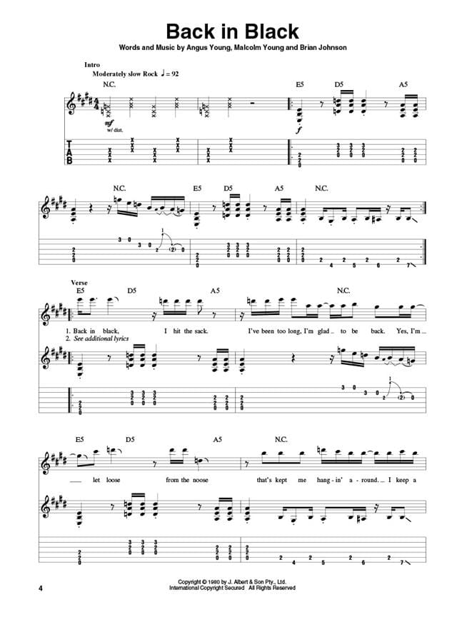 Guitar Play-Along Volume 119 - AC/DC Classics - AC-DC - Partition