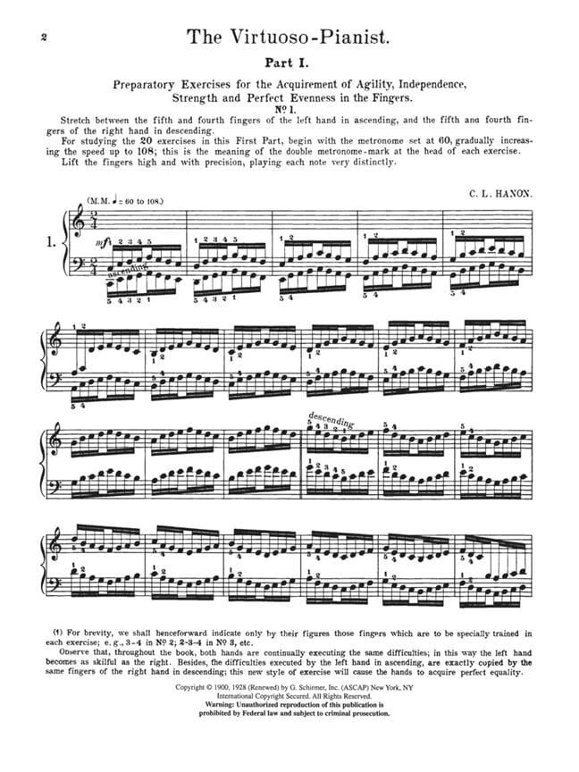 HANON Il pianista virtuoso in 60 esercizi Partition diarezzo.it