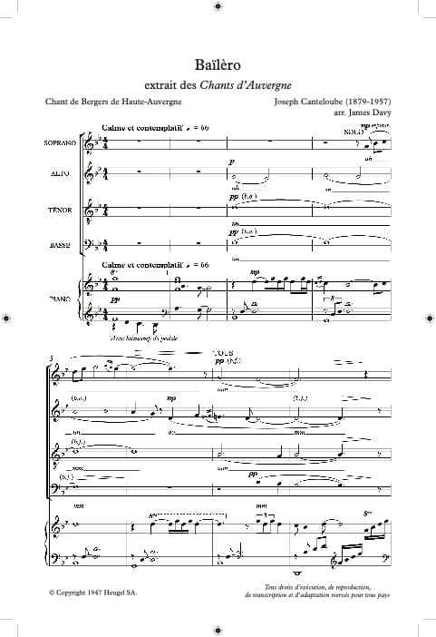 Musique Francaise Pour Choeur Mixte Partition Laflutedepan Com